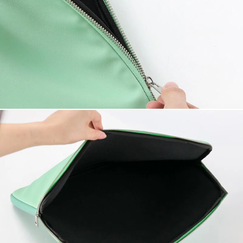 PU Waterproof Laptop Bag Cell Phone Charger Book Storage Handbag Digital Liner Pouch Portable Travel Computer Gadgets Organizer