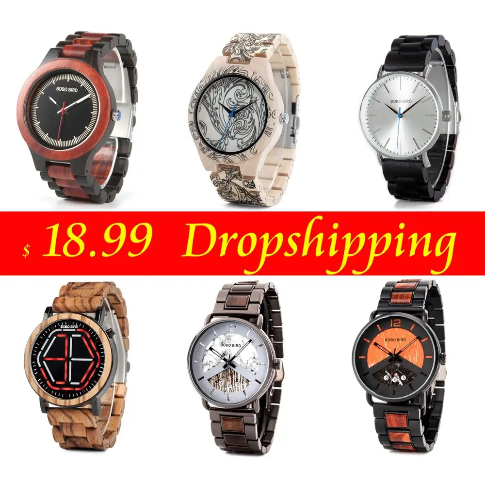 Мужские деревянные наручные часы montre homme BOBO BIRD по специальной цене