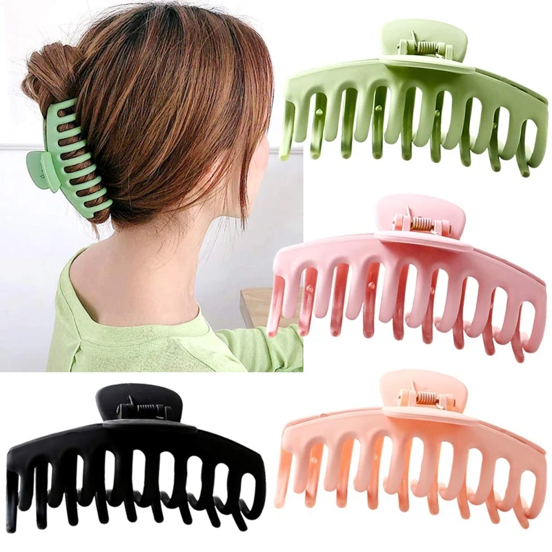 

4 шт., корейский стиль, Женская Весенняя заколка для волос, большая заколка для волос, модный элегантный держатель для конского хвоста, зажим,...
