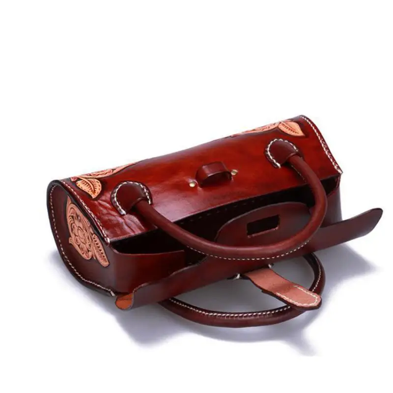 

Bestform Luxury Handbags Women Bags Designer 2020 New Retro Creative Leather Carving Female Totes Leisure Cowhide Handbag