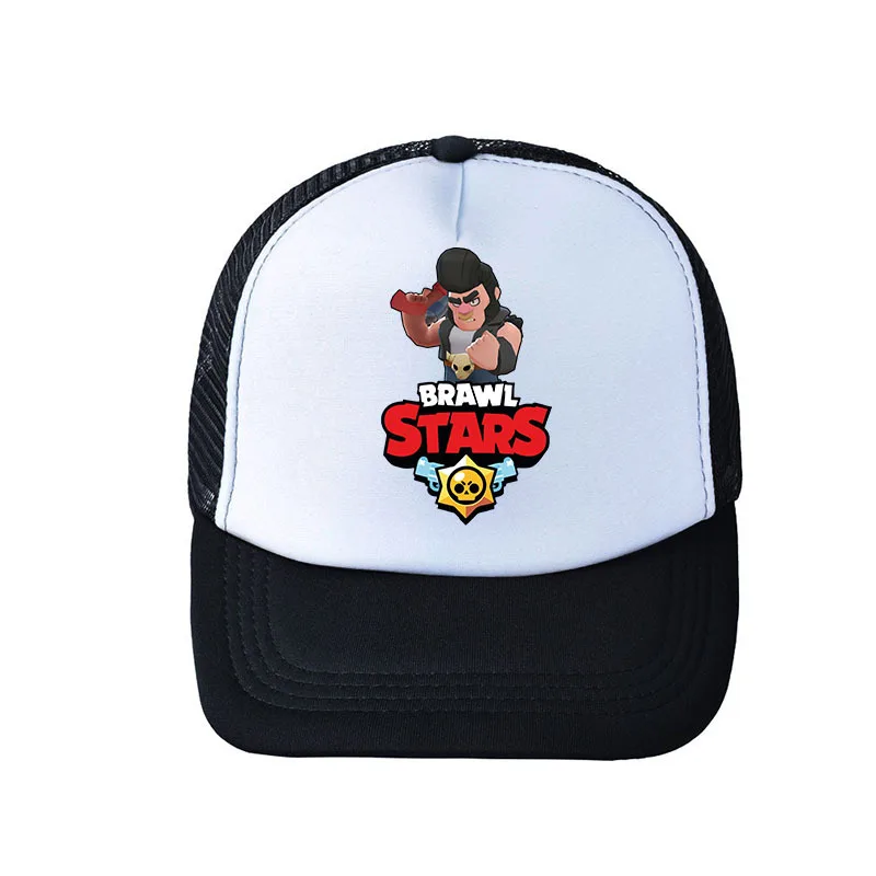 Braw stars бейсбольная кепка мультяшная хлопковая Повседневная шляпа для мужчин и женщин дышащая Летняя Сетка Солнцезащитная шляпа регулируемая бейсболка хип хоп Кепка Gorras