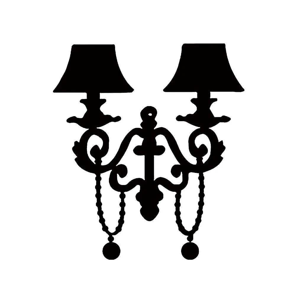 Креативная популярная Античная лампа сделай сам настенная наклейка с