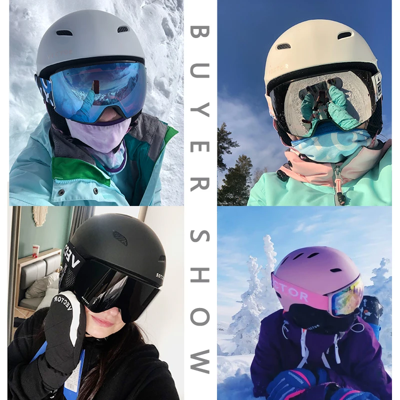 

VECTOR Snowboard Helmet Men skier CE Snowmobile Ski male Windproof Skateboard Helmets Snow sports Cycling Motorcycle Goggles Ski