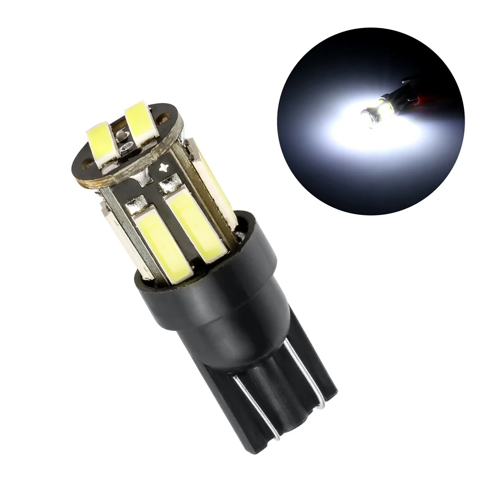 1 шт. W5W 10SMD 7020 SMD автомобильный светодиод T10 194 168 Замена клиновидного типа лампа