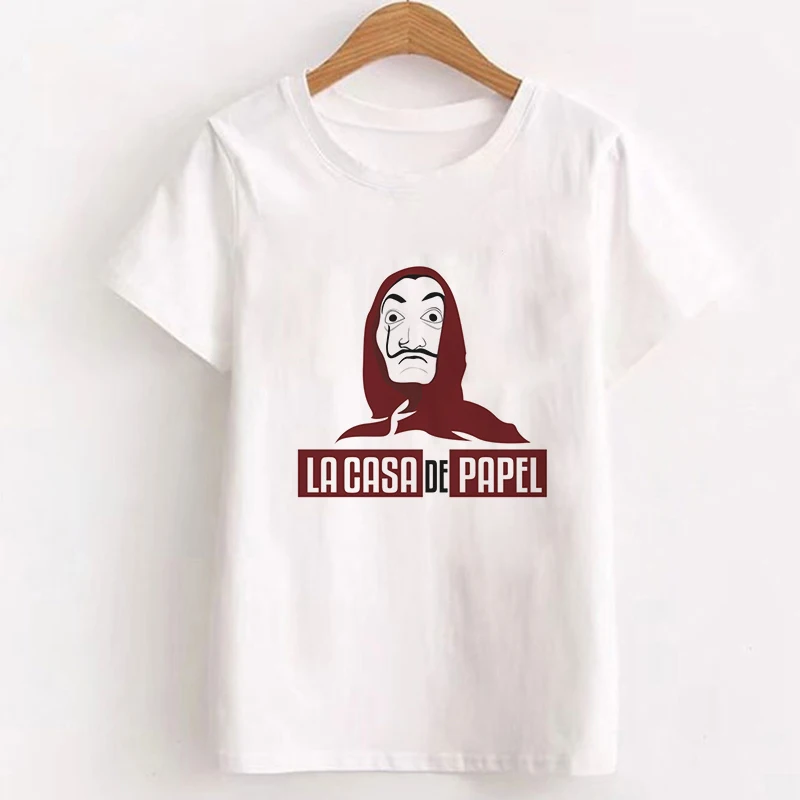 Money Heist The House Of paper, женская футболка, женская футболка с принтом BELLA CIAO, модная повседневная Летняя женская футболка