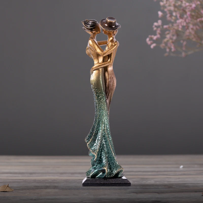 

Скандинавская Свадебная Статуэтка для влюбленных пар, Современное украшение, Большая фигурка, скульптура, статуэтка, поделки