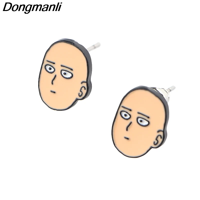 

DZ1138 Anime Art Enamel Studs Earrings for Women Cartoon Anime Earrings for women Trend 2020 Jewelry New Hot Wholesale