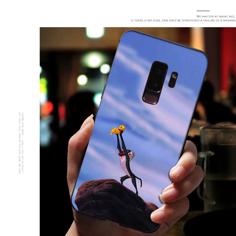 Мягкий силиконовый чехол для телефона samsung Galaxy S10 E S9 S8 Plus S6 S7 Edge S10e, черный чехол из ТПУ с рисунком «Король льва свинья»