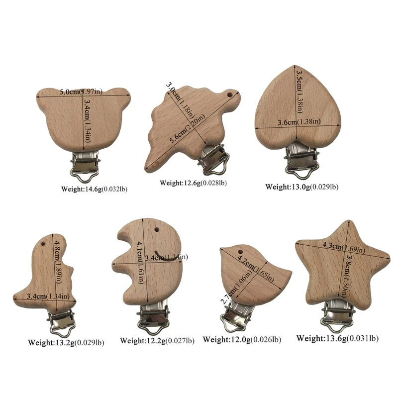 Натуральную древесину бука для клипсы пустышек зажимы типа сделай сам соски с