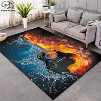 water fire music guitarcd larger mat flannel velvet memory soft rug play game mats baby craming bed area rugs parlor decor 008
