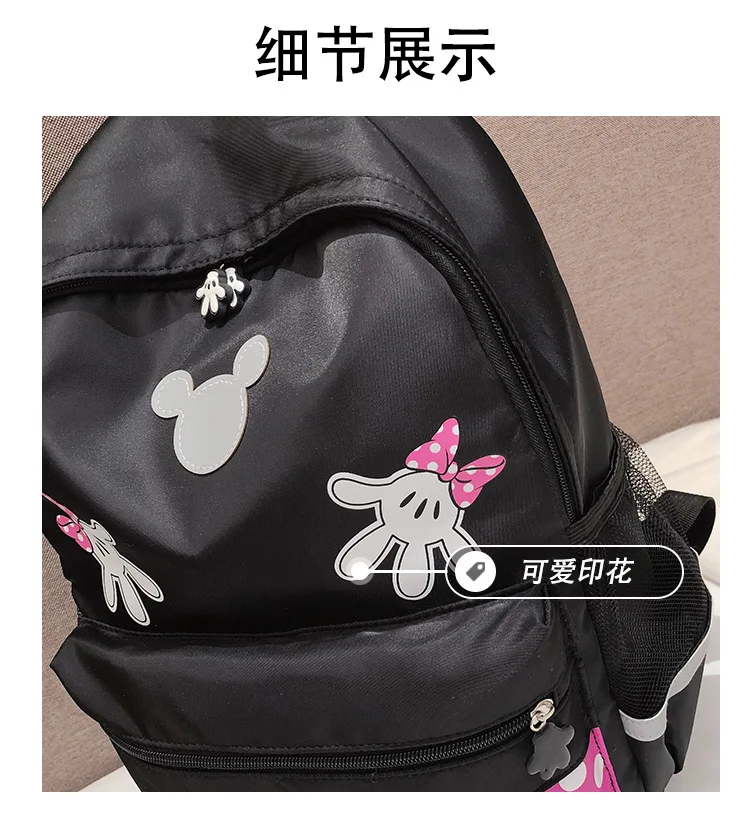 Новый плюшевый рюкзак с Микки для родителей и детей мальчиков школьников