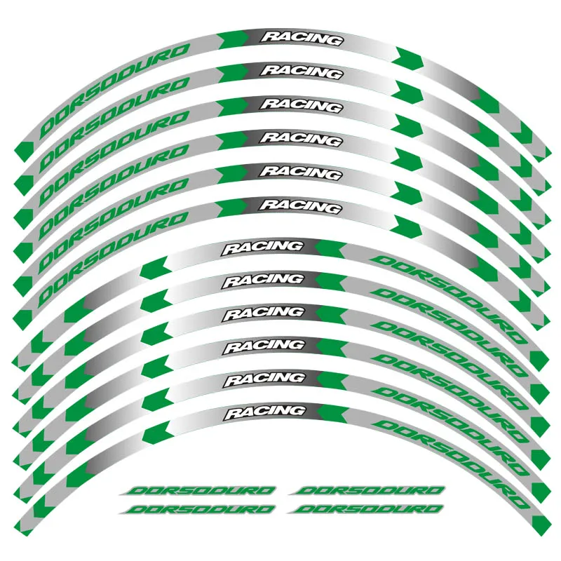 Новинка высокое качество 12 шт. наклейка на колеса мотоцикла светоотражающий обод