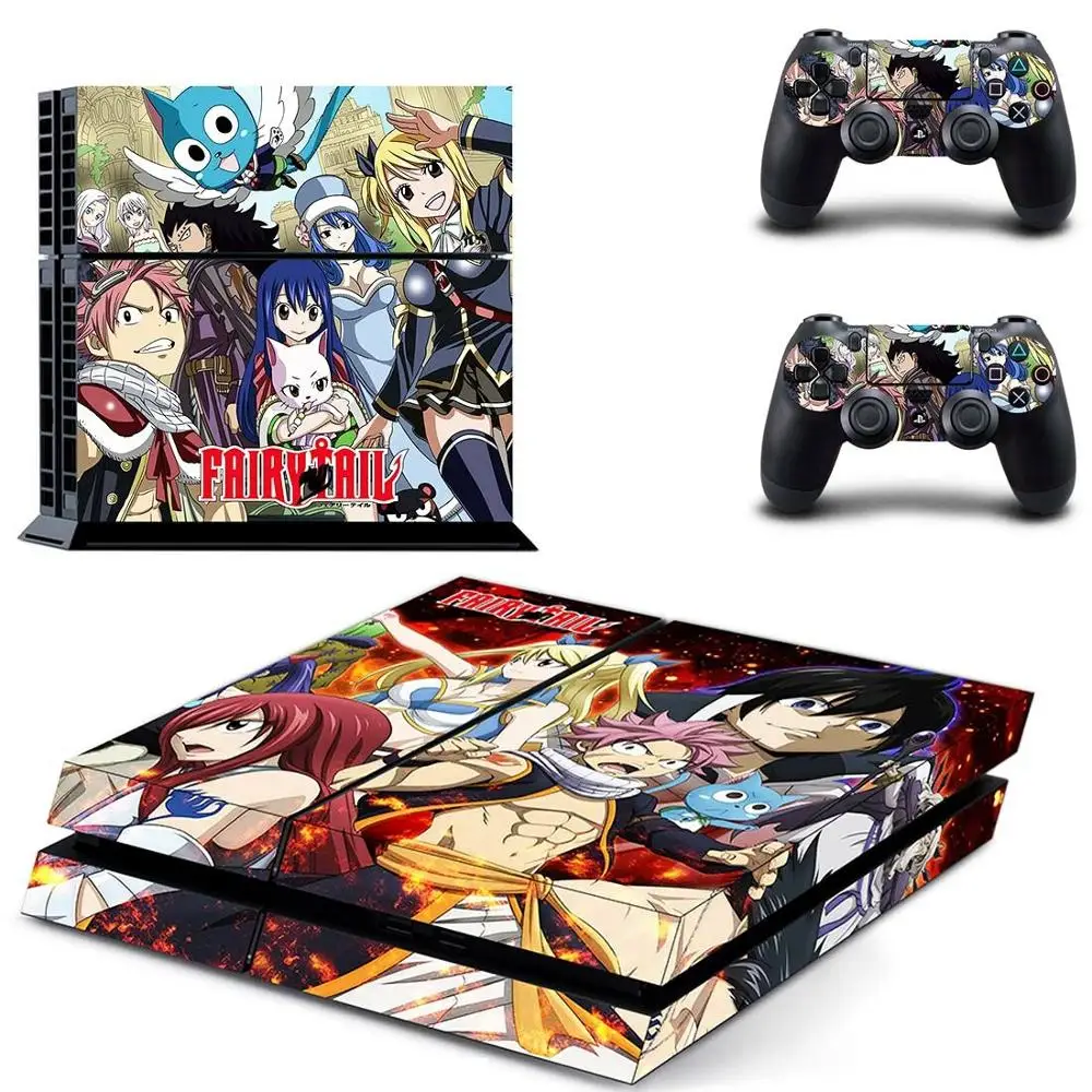 Стикеры в стиле аниме Fairy Tail для PS4 s PlayStation 4 стикеры консоли и контроллера Скины