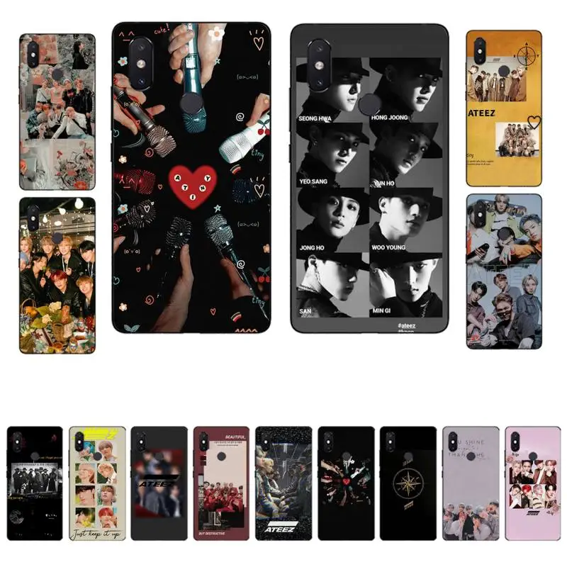 

MaiYaCa ATEEZ KPOP Singer Phone Case for Xiaomi mi 8 9 10 lite pro 9SE 5 6 X max 2 3 mix2s F1