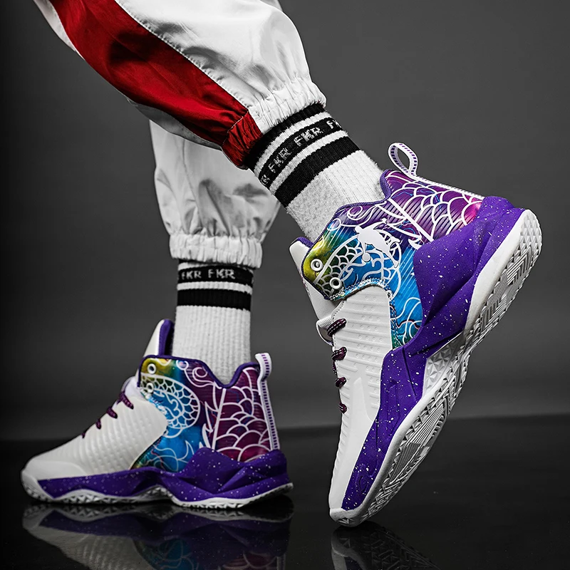 Баскетбольные кроссовки для мужчин высокие дышащие баскетбола Джордана|Обувь
