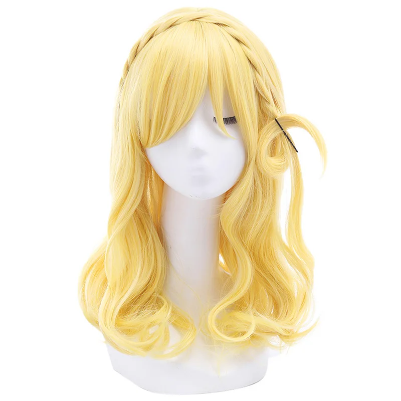 Парик L-email Love Live Sunshine, косплей, парики LoveLive Kanan Ruby Mari Honoka Yoshiko Riko You Watanabe, парик для косплея, синтетические волосы - Цвет: Yellow