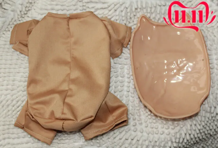 20-2" мягкая виниловая кукла для новорожденного живота, комплект из пластинчатой ткани для тела, подарок на день рождения, Одежда для новорожденных мальчиков, одежда для новорожденных девочек