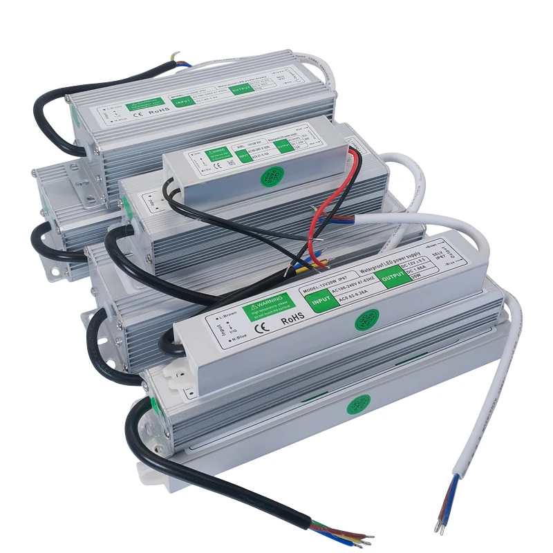 DC 12V 24 V импульсный источник питания светодиодный драйвер 12 Вольт IP67 наружный