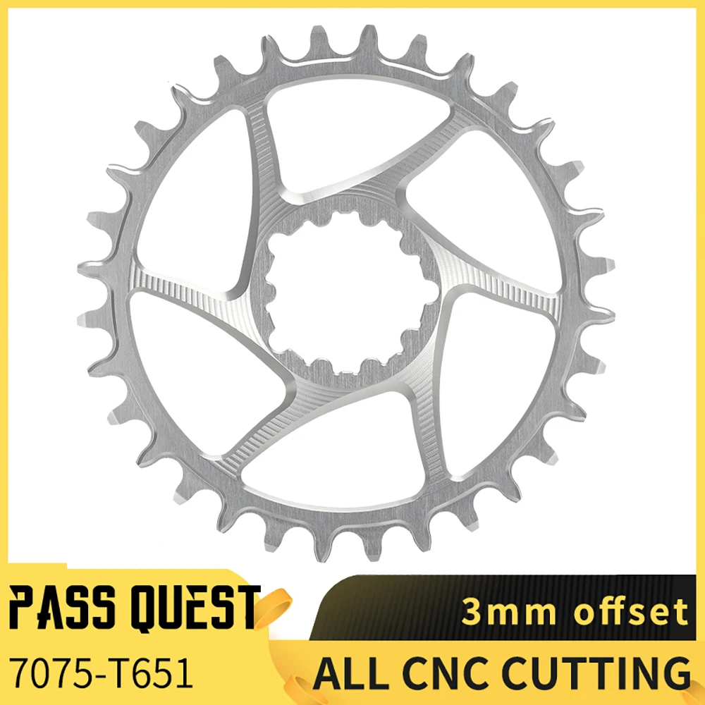 Pass Quest горный велосипед звезду овальная 3 мм 6 смещение сеть MTB кольцо круглого