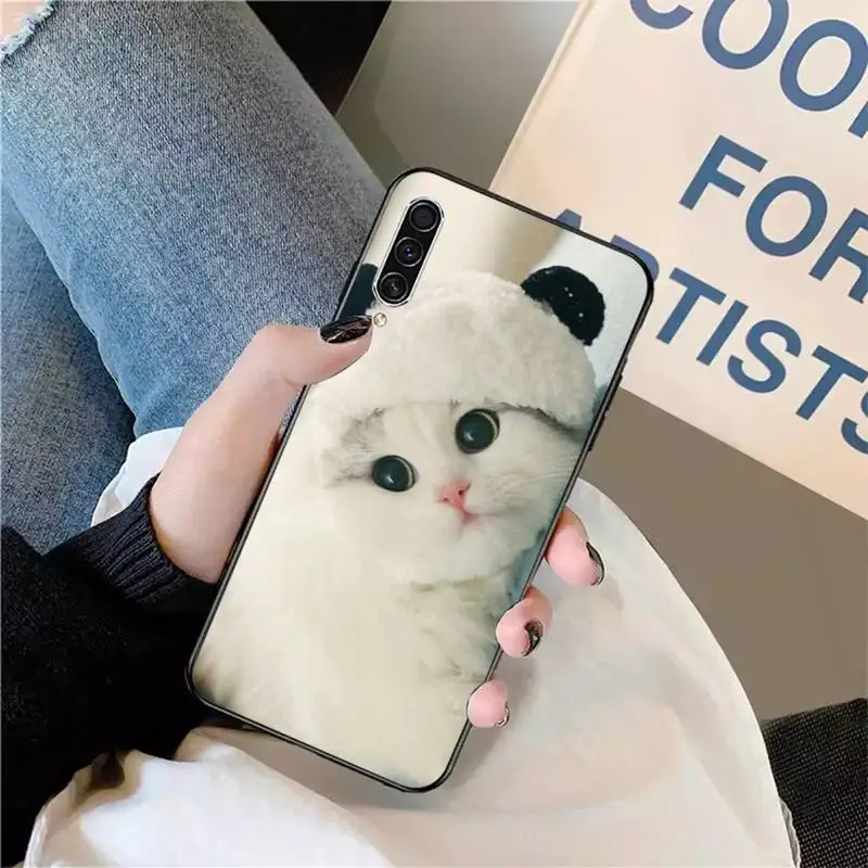 

cat cute animal high quality Phone Case For Samsung galaxy S 9 10 20 A 10 21 30 31 40 50 51 71 s note 20 j 4 2018 plus