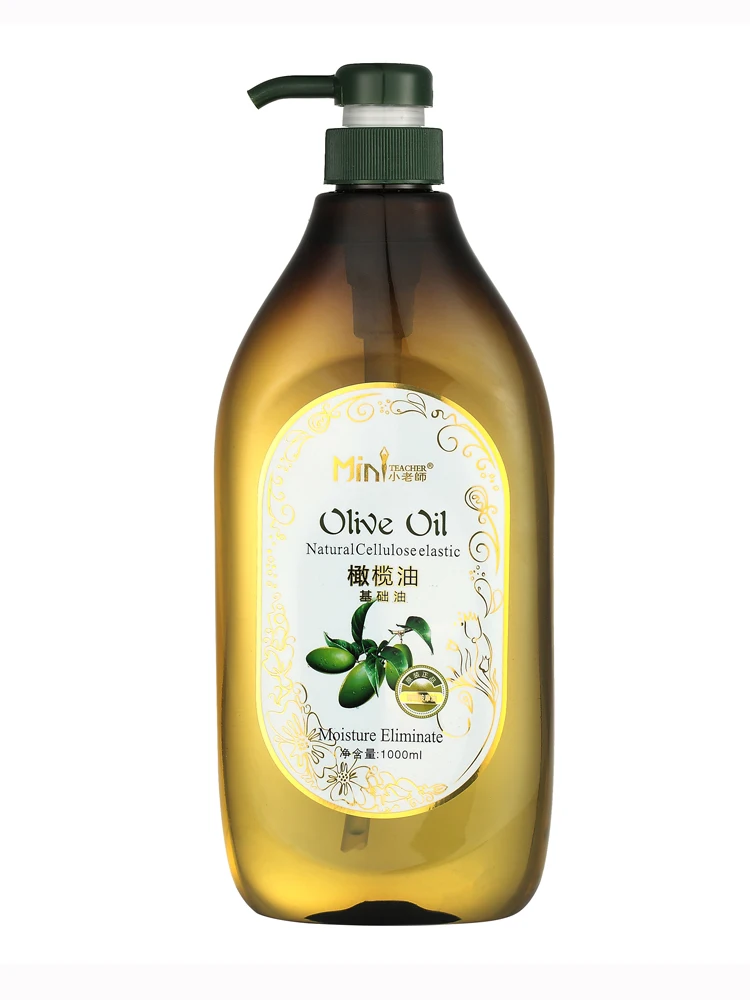 

1000ml little teacher olive base oil skin care open back oil massage body body through the meridian