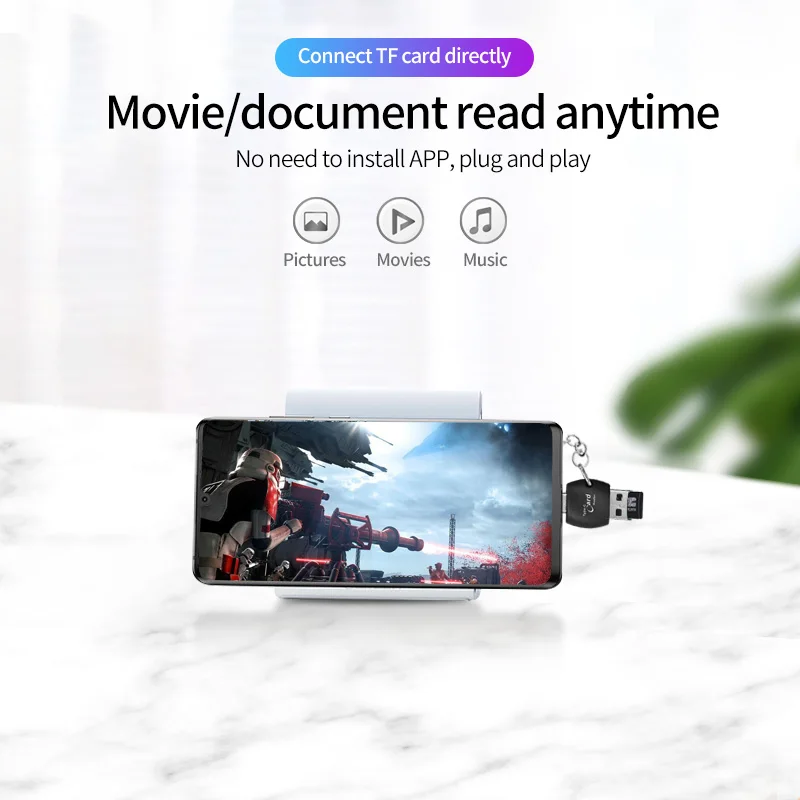 anmone 2 в 1 тип c micro sd устройство для счи