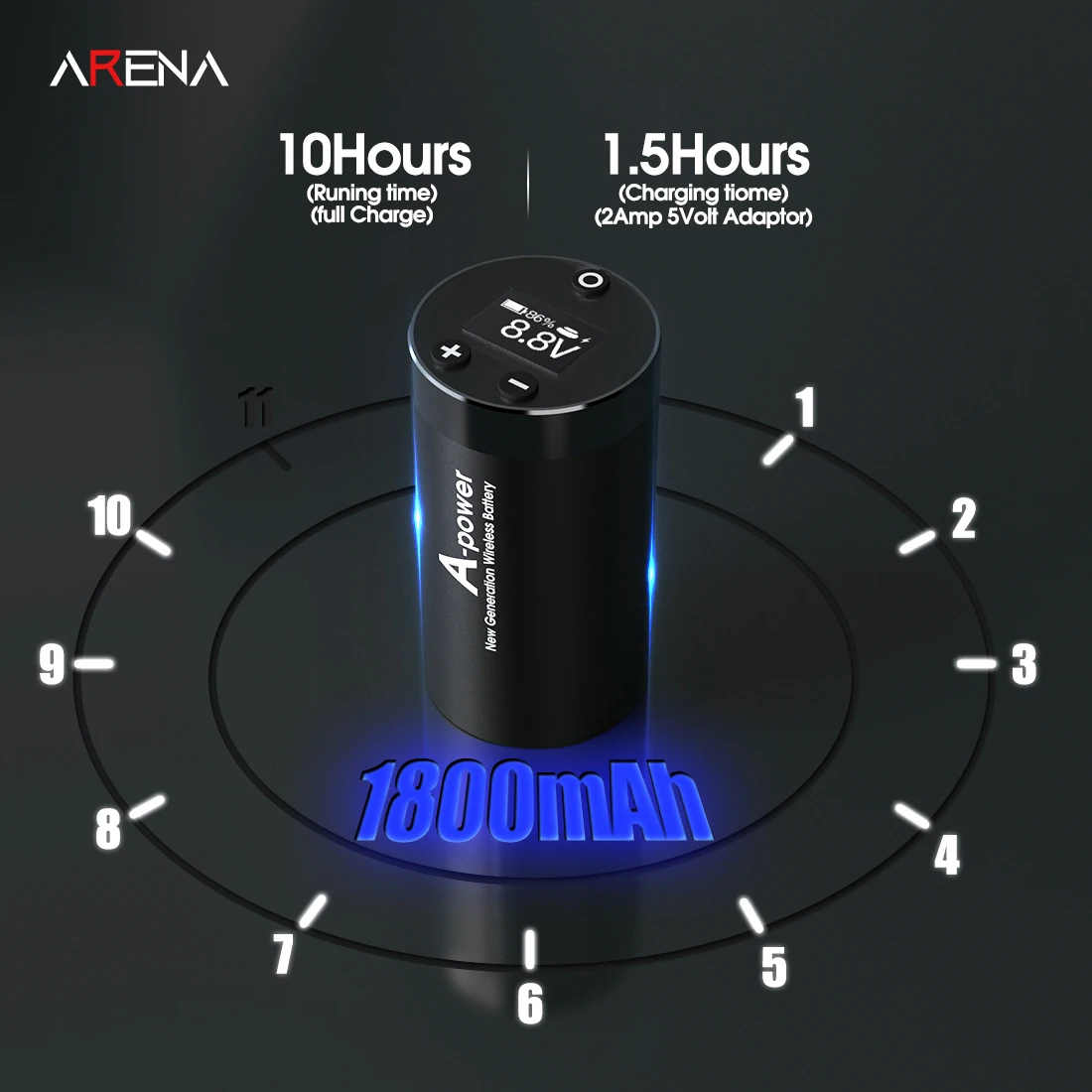 Картридж для тату машинки A power Arenahawk беспроводной светодиодный дисплей прямой