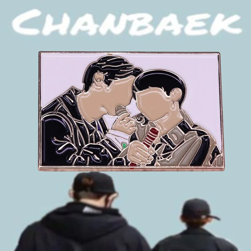 Kpop Baekhyun Chanyeol брошь заколки эмалированные металлические значки заколка на лацкан