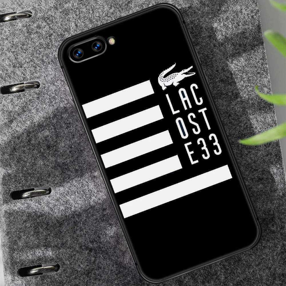

LACOETE French luxury brand Phone Case Cover Hull For HUAWEI honor 7a 8 8s 8a 8x 9 9x 10 20 i Lite Pro black Coque Soft Hoesjes