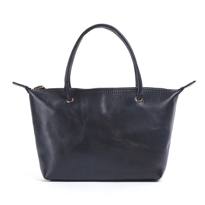 

Solid Color Ladies Shoulder Bags For Women Genuine Cowhide Fashion Portable Handbags Light Female Zipper Crossbody Bags Designer