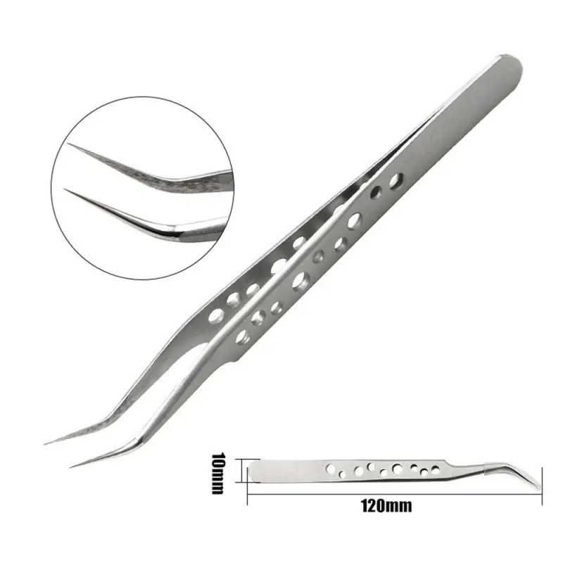 

Electronics Industrial Tweezers Anti-static Curved Straight Tip Precision Stainless Forceps Phone Repair Hand Tools Sets Tweezer