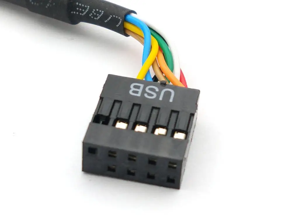 USB 2 0 9 контактный разъем для материнской платы 3 20 Pin Мужской кабель 14