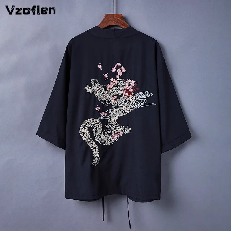 Свободный кардиган в стиле Харадзюку японское кимоно летняя блузка уличная