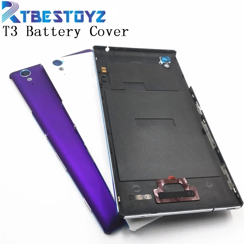 Крышка батарейного отсека RTBESTOYZ для Sony Xperia T3 D5102 D5103 D5106 M50W задняя крышка Корпус с