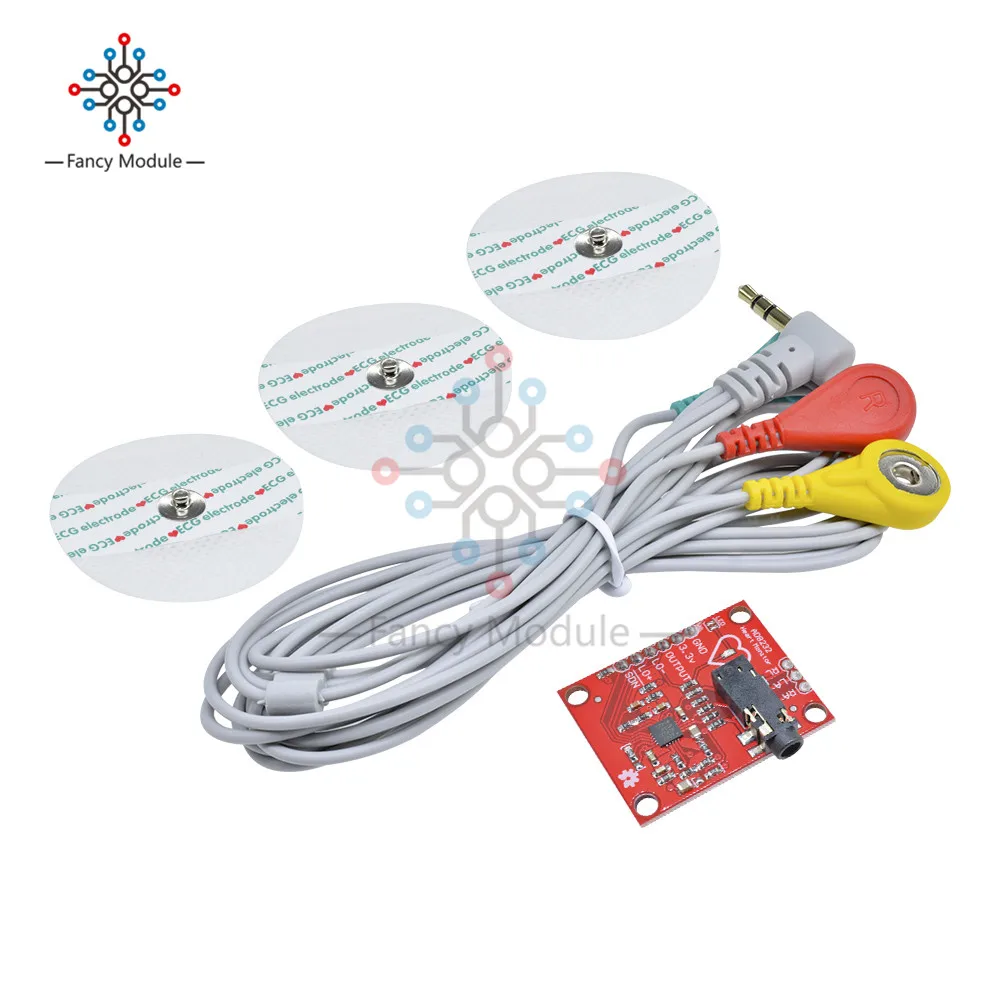 Diymore AD8232 измерение показателей ЭКГ импульсный датчик мониторинга сердца модуль