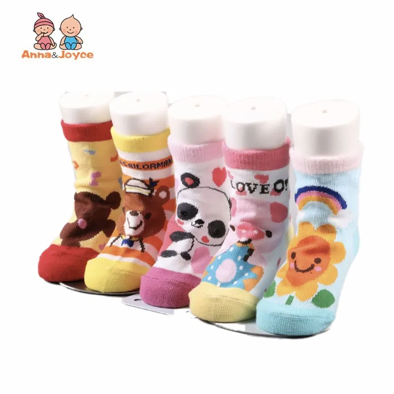 Носки для маленьких девочек и мальчиков 12 цветов оптовая продажа Нескользящие