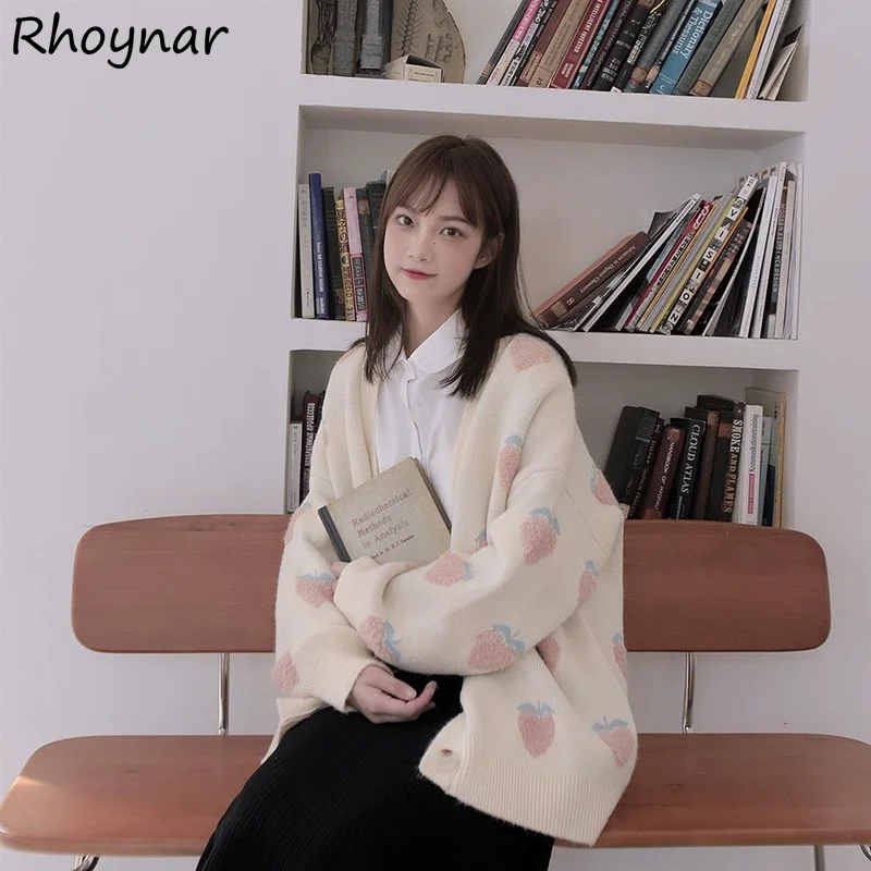 

Женский трикотажный кардиган с V-образным вырезом и длинным рукавом