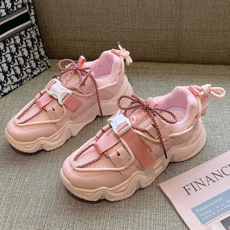 

Fashion Casual Women Sneaker All-match Outdoor Woman Sneaker 2021 Spring/Autumn New Platform Sneakers Women Chunky Shoes