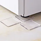 4 шт.компл. Прозрачная силиконовая прокладка для стиральной машины, портативный нескользящий коврик с защитой от вибрации