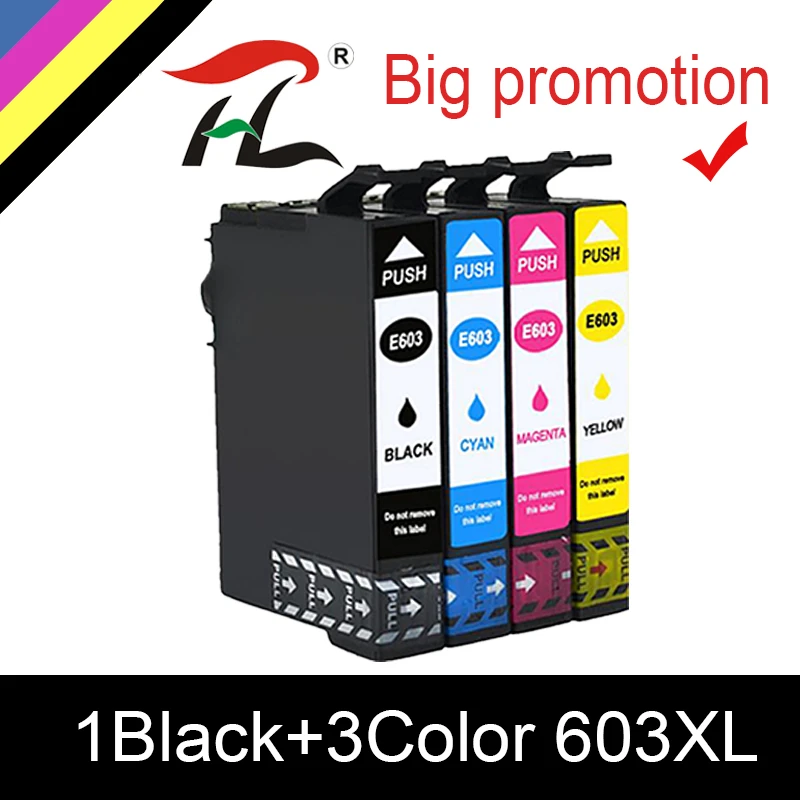 

HTL 603 XL Compatible for Epson 603XL E603 T603 for XP-2100 XP-3100 WF-2810 XP-3105 XP-4100 XP-4105 WF-2830 XP-2105 Printer