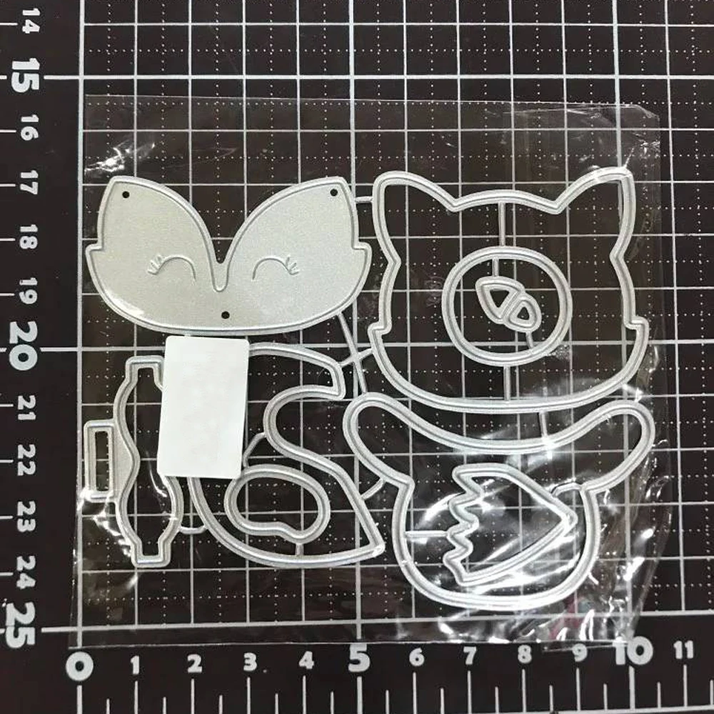 Лисий кулон металлические Вырубные штампы для скрапбукинга альбома бумаги