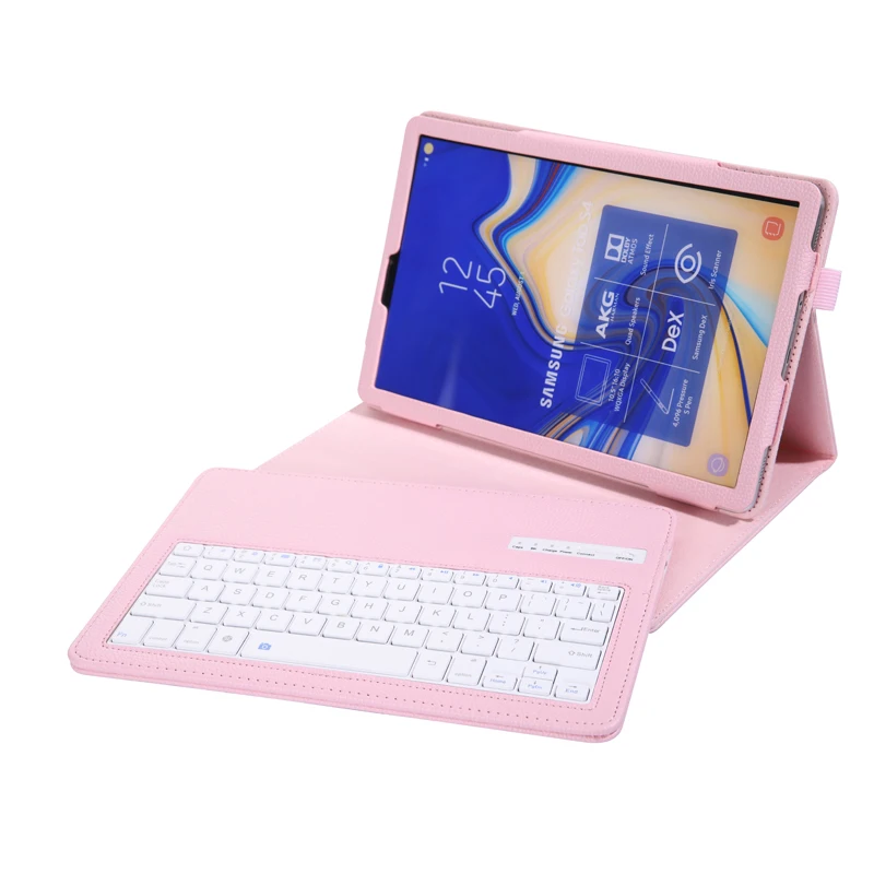 Кожаный чехол с Bluetooth-клавиатурой для Galaxy Tab S4 10 5 дюйма T830 русская Арабская иврит