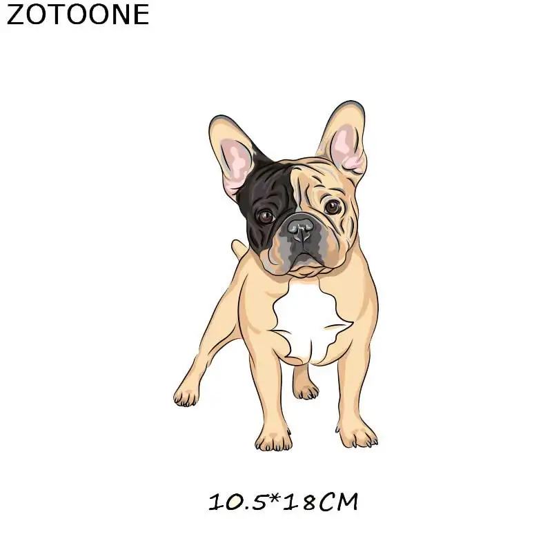 ZOTOONE милая собака мультфильм Железная на патч для детей наклейка на одежду DIY животных Тепловая аппликация передачи для футболки с принтом G - Цвет: 377