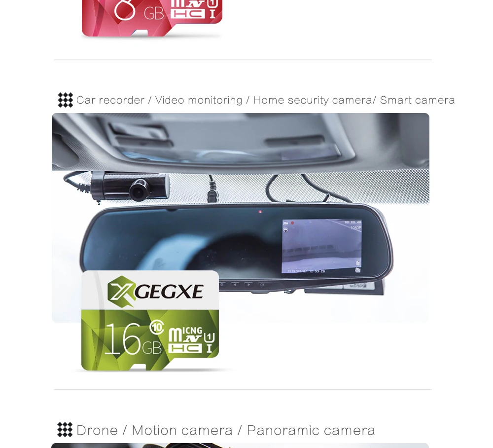XGEGXE карты памяти MicroSD карта 32 Гб карта памяти 8 Гб оперативной памяти, 16 Гб встроенной памяти, 64 ГБ 128 ГБ 256 ГБ, Micro SD карта, C10 98 МБ/с. TF карта флэш-накопитель для смартфона