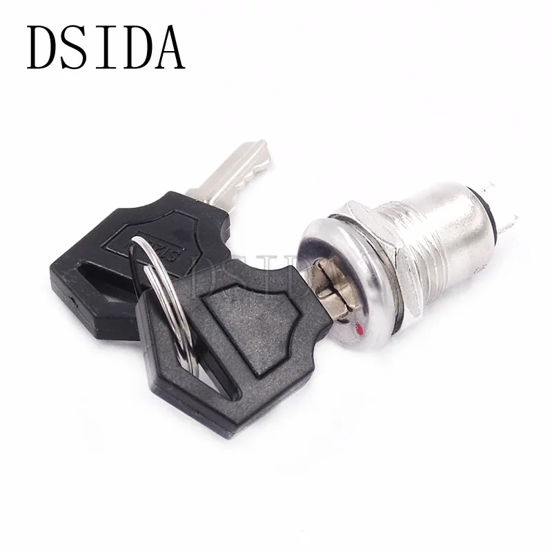 Цилиндрический выключатель блокировки телефона 12 мм цинковый сплав трубчатые