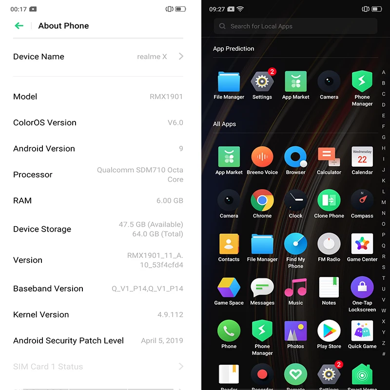CN версия OPPO Realme X Lite (RMX1851) 6 3 &quotAndroid 9 0 Snapdragon 710 ГБ 128 Встроенная память 25.0MP функция