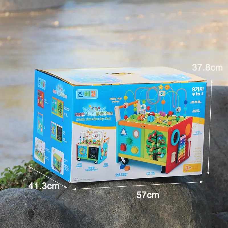 Деревянные многоцелевые тележки деревянные ходунки музыкальные игрушки из