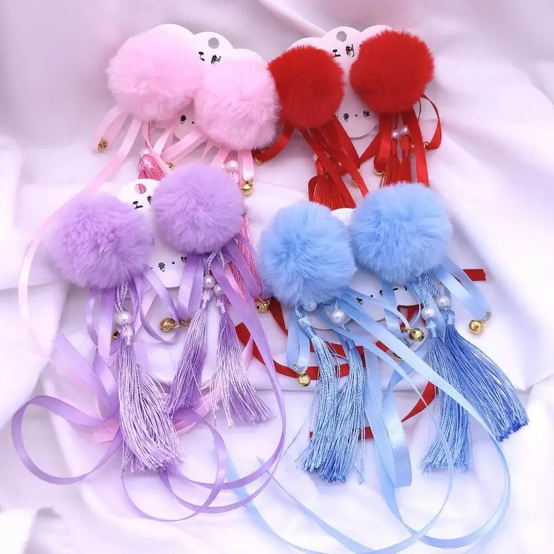 

WYINYA 2020 winter new year new year children's hairpin female baby new year headdress Hanfu Tang assembly head lace clip