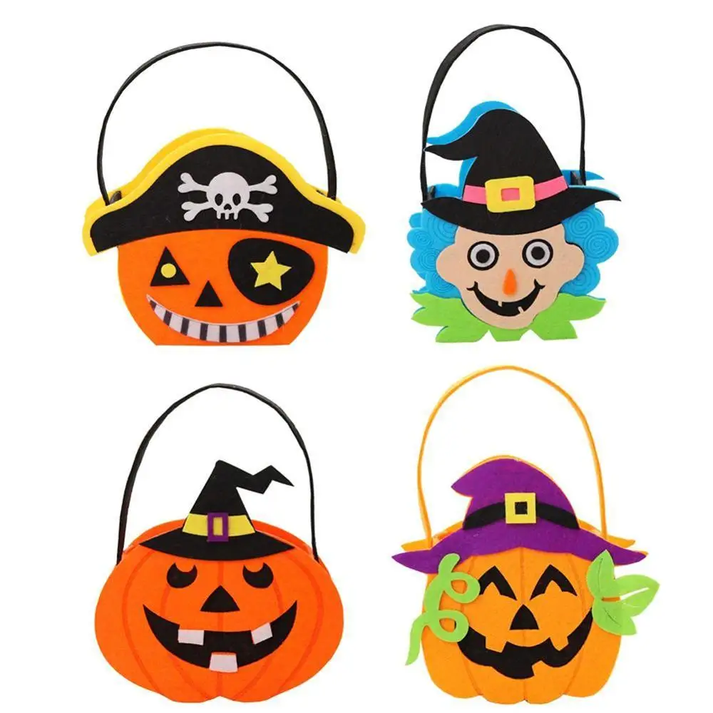 Конфетная Сумка На Хэллоуин с изображением тыквы ведьмы паука Детская сумка для