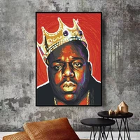 wall canvas art notorious big poster art decor print on canvas wall art portrait picture for living room home decoration